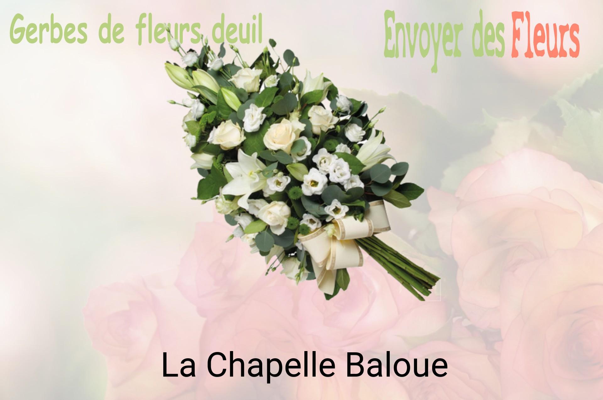 Gerbe de fleurs de deuil livrée à La Chapelle-Baloue